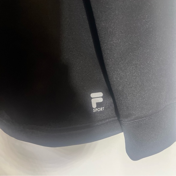 Fila Black Zip Up Jacket with Standing Collar - Picture 2 of 6